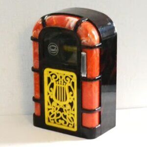 Vintage Ideala Plastic Coin Bank Jukebox Style Musical Works Home Decor